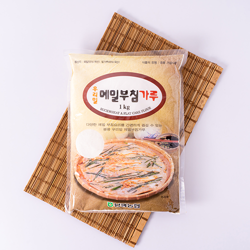 [봉평농협메밀가공공장] 우리밀 메밀부침가루 1kg (메밀55% 우리밀45%)